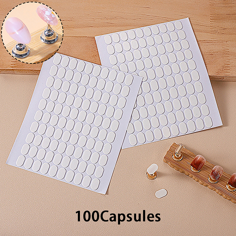 Striping Tape Nail - 100Pcs Traceless 투명 네일 양면 접착
