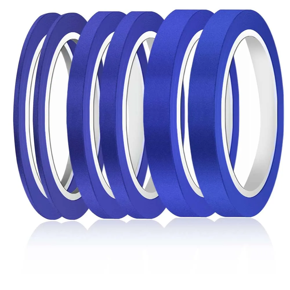 Striping Tape Nail - 파란색 테이프 3롤은 마스킹 테이프, 자동차,