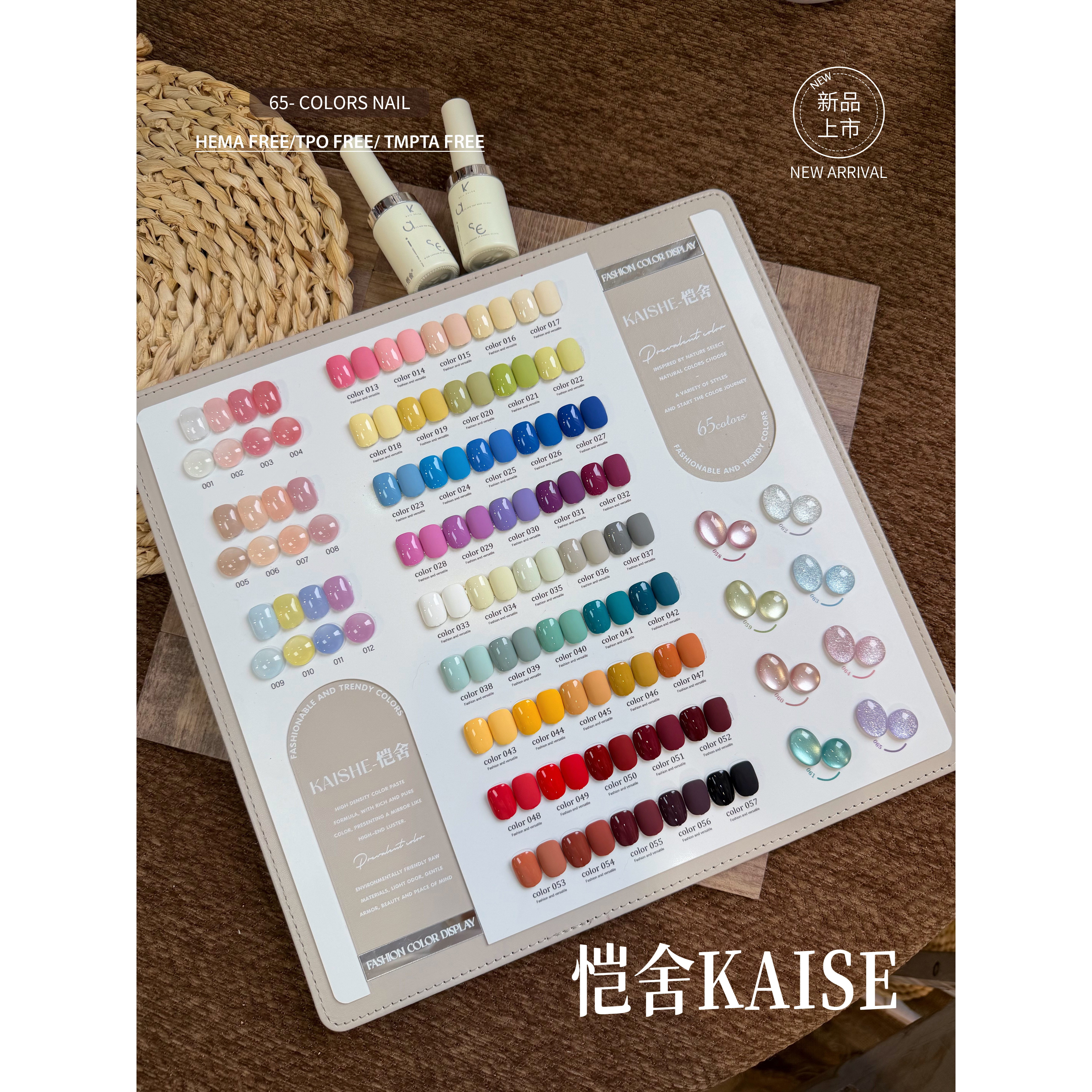 Nail Art Gel - 카이세 65컬러 멀티컬러 네일 젤 세트
