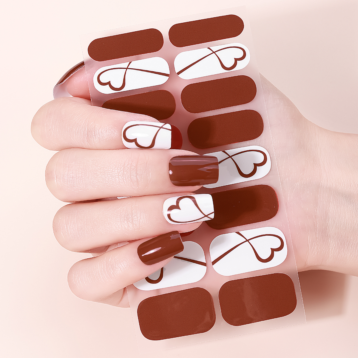 Striping Tape Nail - 16 팁 레드 네일 스티커 오래