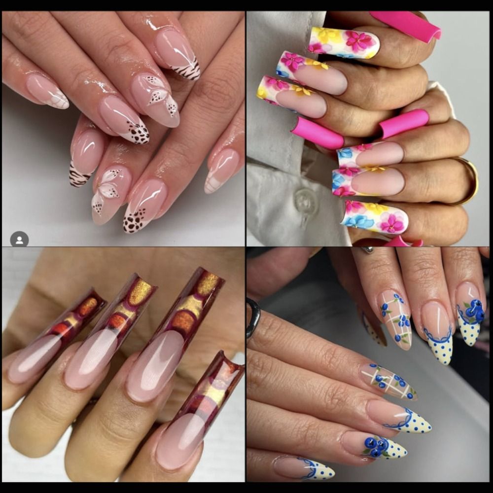 Nail Extension Form - 140개 14가지 사이즈 프렌치 네일 듀얼