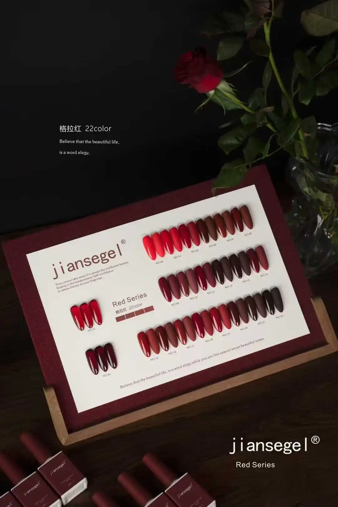 Nail Art Gel - JIANSE 22색 네일 젤 세트 네일