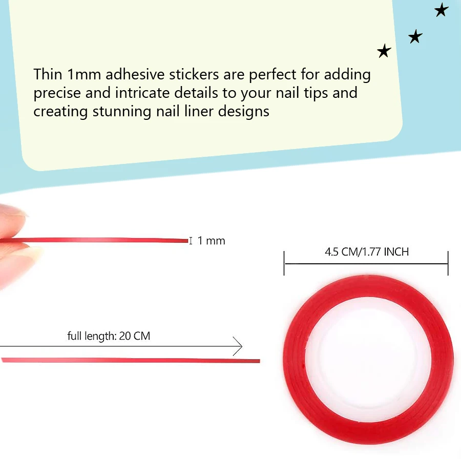 10롤 1mm 네일 아트 스트라이핑 테이프 접착 라이너 - Striping Tape Nail 리뷰 및 가격