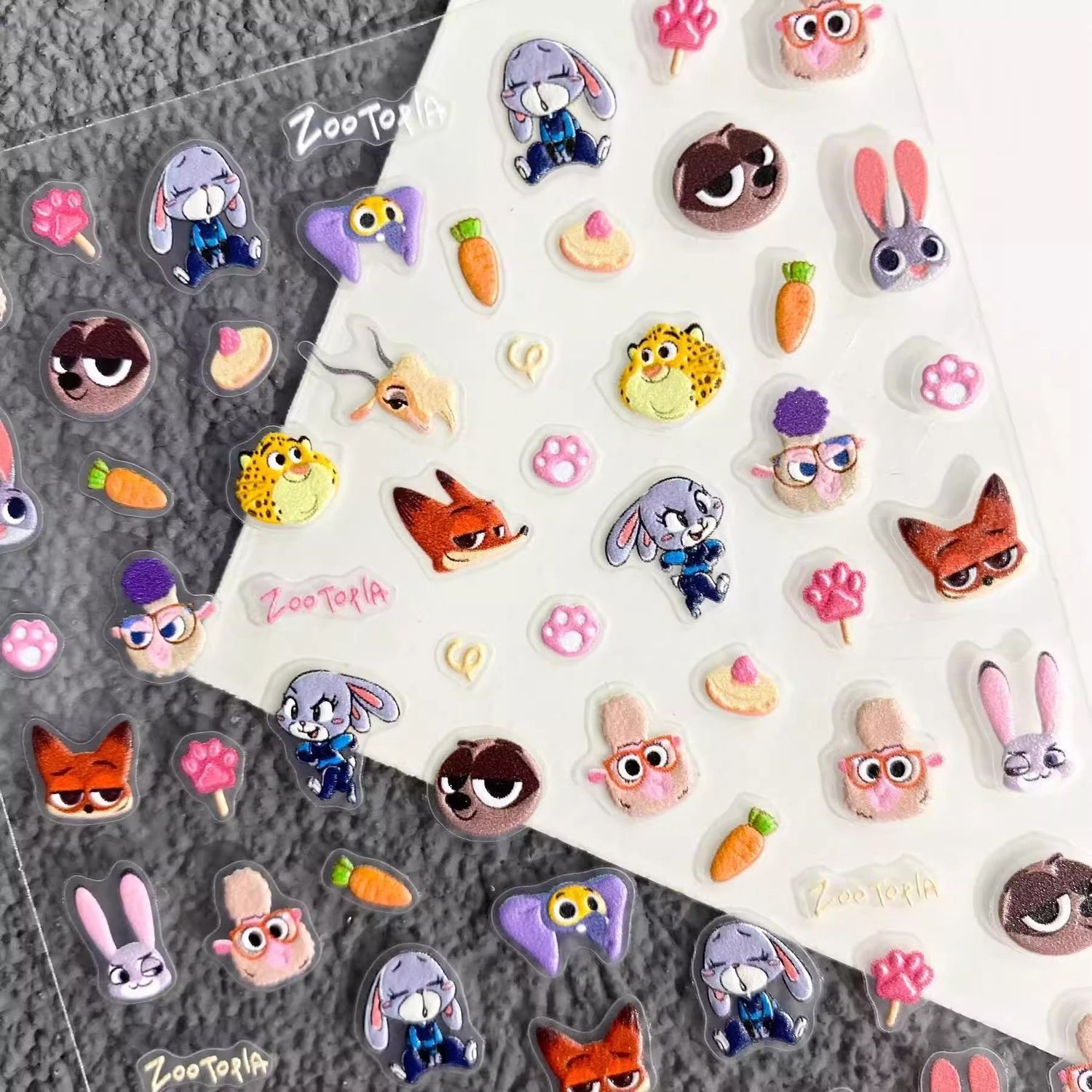 5D 3D 릴리프 주토피아 경찰관 토끼 주디 네일 스티 - Nail Art Zootopia 리뷰 및 가격