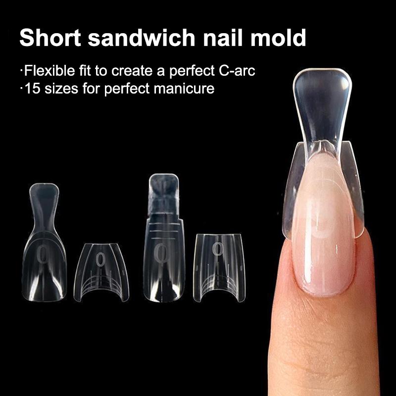 60개/박스 코핀 듀얼 네일 폼 샌드위치 네일 연장 몰 - Nail Extension Form 리뷰 및 가격