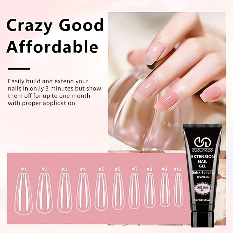 8개/세트 폴리 익스텐션 젤 세트 네일 아트 폴리젤 키 - Nail Extension Form 리뷰 및 가격