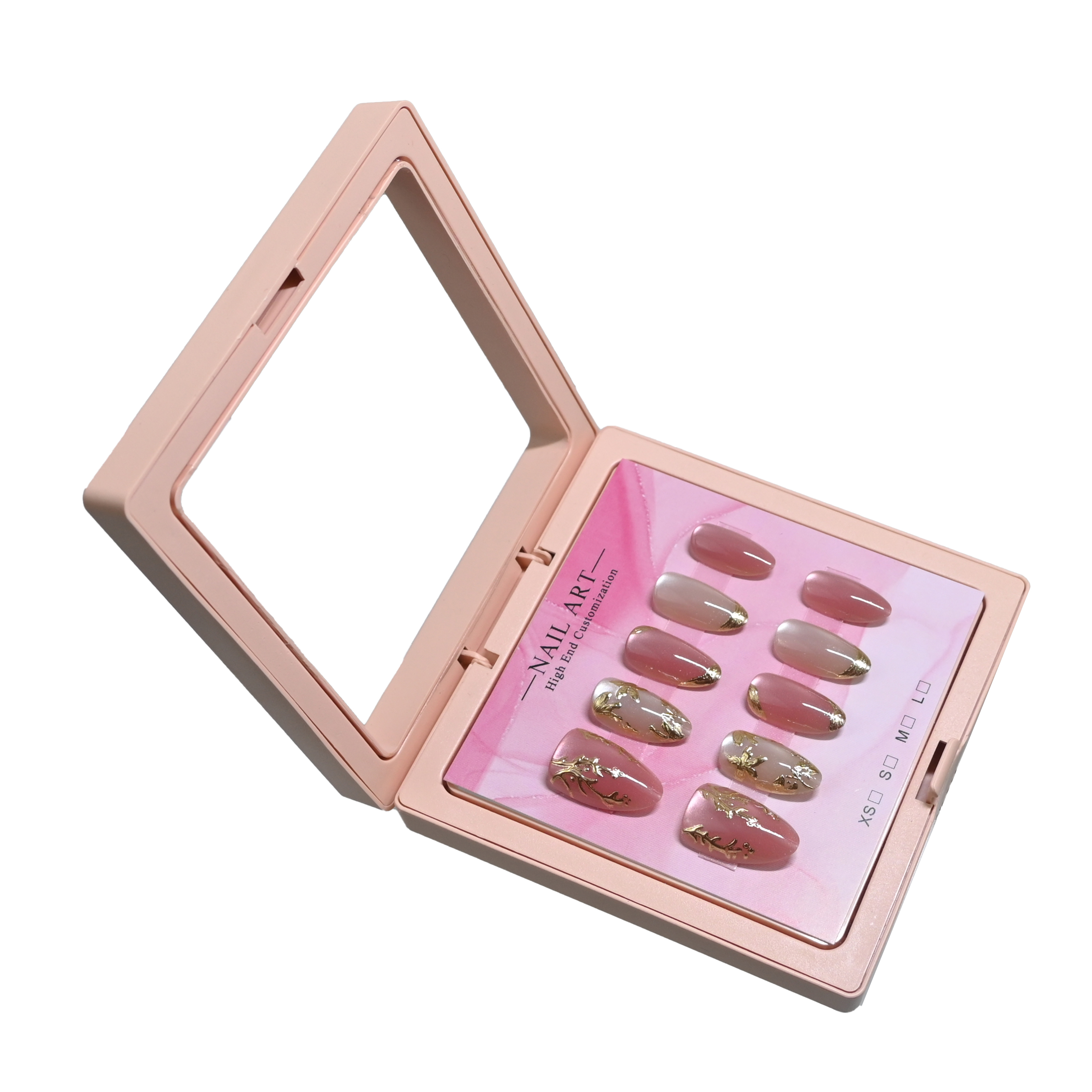 10개입 미디엄 아몬드 핸드메이드 프레스온 네일 선물  - Nail Extension Form 리뷰 및 가격