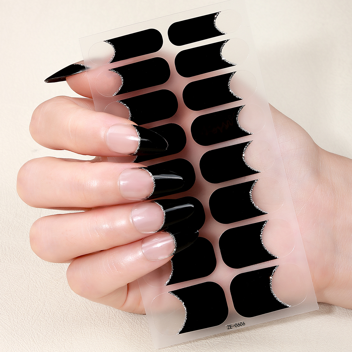 16 팁 전체 커버 네일 스티커 프렌치 화이트 핑크 자 - Striping Tape Nail 리뷰 및 가격