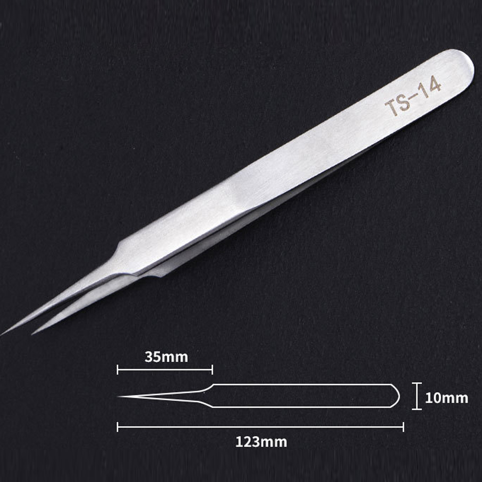 스테인레스 스틸 속눈썹 및 네일 아트 핀셋 네일 장식  - Nail Extension Form 리뷰 및 가격