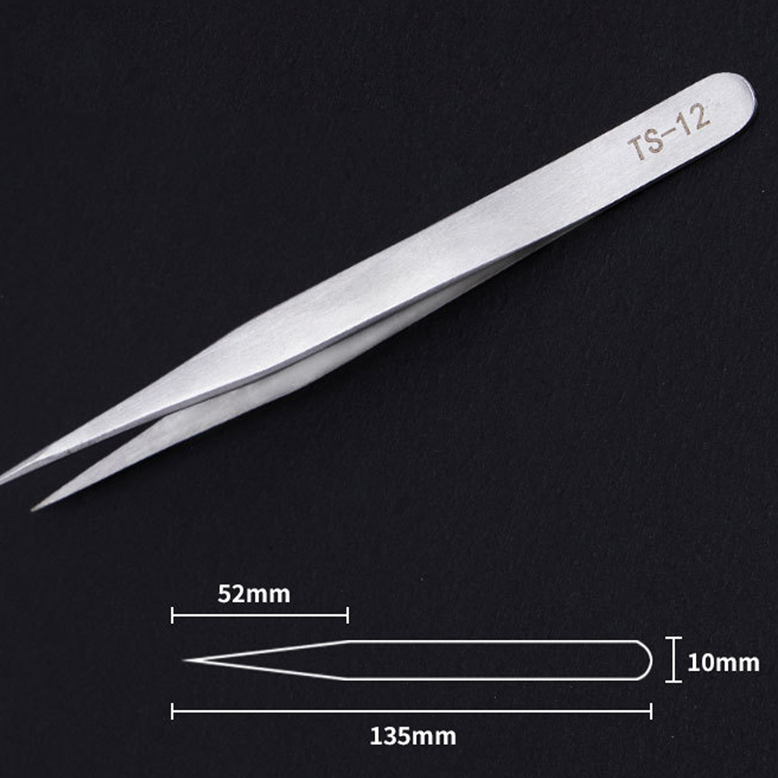 스테인레스 스틸 속눈썹 및 네일 아트 핀셋 네일 장식  - Nail Extension Form 리뷰 및 가격