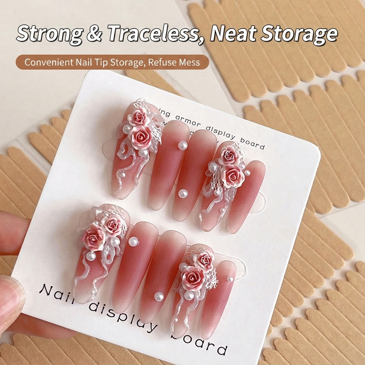 60/66개입 가짜 손톱 양면 테이프 스티커 강력 접착 - Striping Tape Nail 리뷰 및 가격