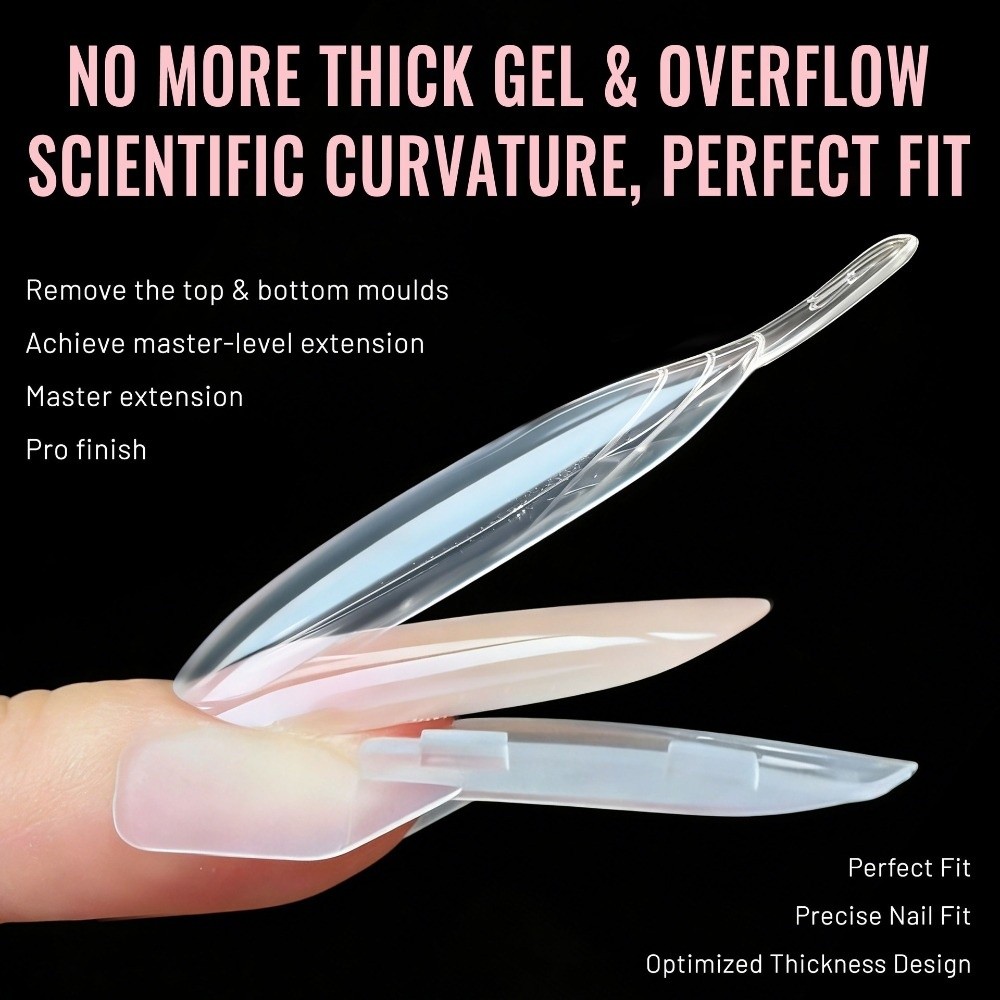 120개 로켓 모양 샌드위치 듀얼 네일 폼 투명 풀커버 - Nail Extension Form 리뷰 및 가격