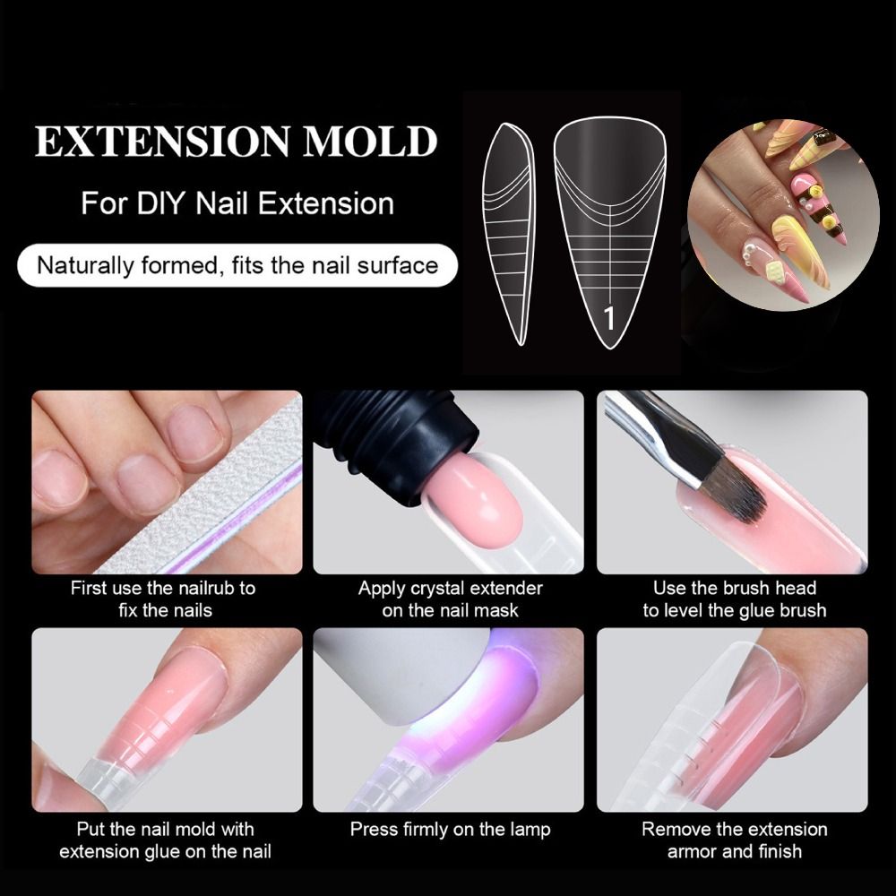 140개 14가지 사이즈 프렌치 네일 듀얼 폼 스퀘어  - Nail Extension Form 리뷰 및 가격